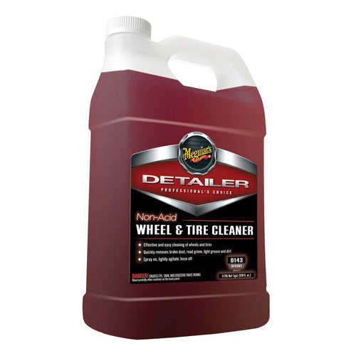 Non Acid Meguiar's D14301 Tire and Wheel Cleaner, Pre-Diluted, No Mixing Required Car Wheel Cleaner - 1 Gallon Wheel Cleaner 128 Fl Oz