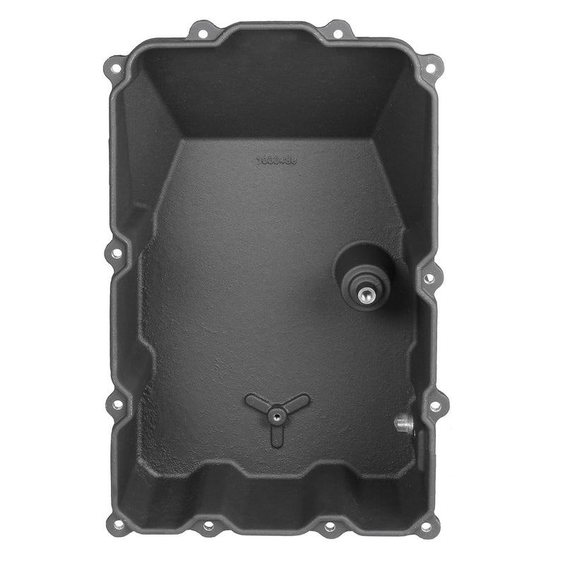 Hi-Tek B&M 70393 Deep Transmission Oil Pan - Black anodized Finish - Each
