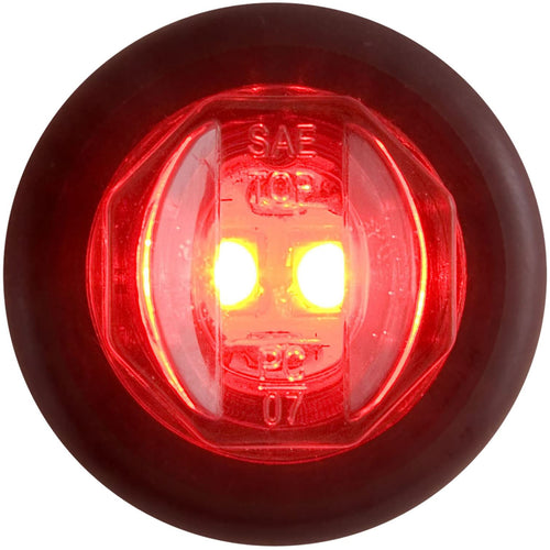 Optronics 3/4 Rnd Led C/M Red Marker Lt Red 2 Diode W/Grmt