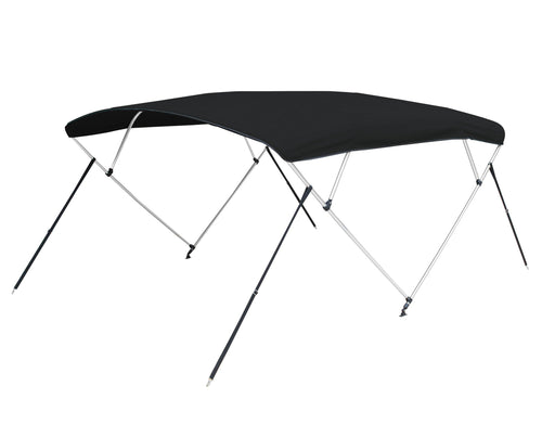 4A5493TB-02 Carver Industries 8'L 4-Bow Round Tube Bimini Top Kit - 54" H, Fits 91"-96" W, Jet Black