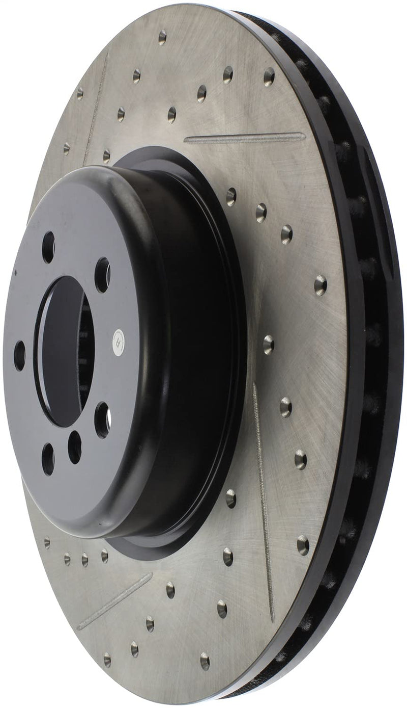 Sport Drilled/Slotted Brake Rotor StopTech 127.34144R (Front Right), 1 Pack