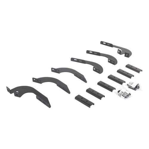 Go Rhino V-Series V3 / RB10 Slim / RB20 Slim / RB30 Slim Mounting Brackets | Mild Steel, Textured Black | 6944296 | Fits 2005-2023 Toyota Tacoma Double Cab Pickup