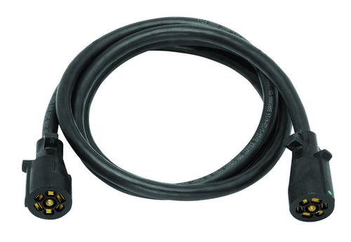Double Ended Bragman 7-Way Molded Trailer End Connectors with 8-Feet Cable