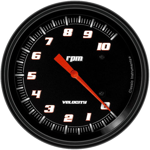Velocity Black Classic Instruments 4 5/8" Tach 10K VS71BBLF