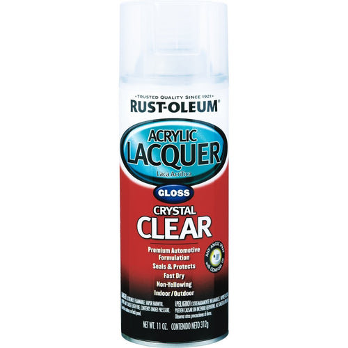 Automotive Lacquer Rust-Oleum Gloss Clear Acrylic Lacquer Spray 12 oz.