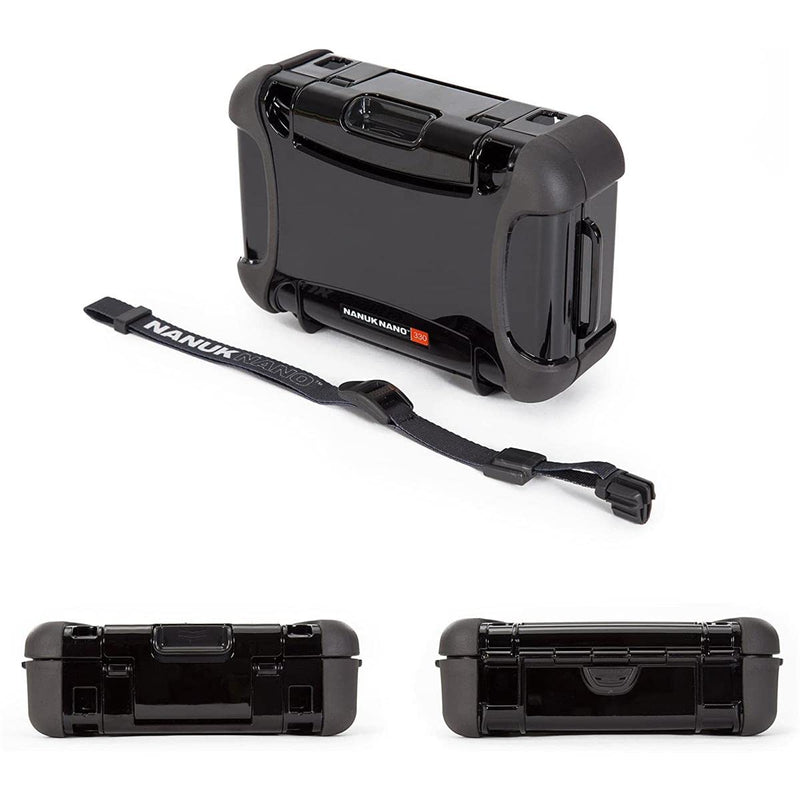 Nano Series Nanuk 330-0001 Waterproof Large Hard Case for Phones, Cameras and Electronics (Black)