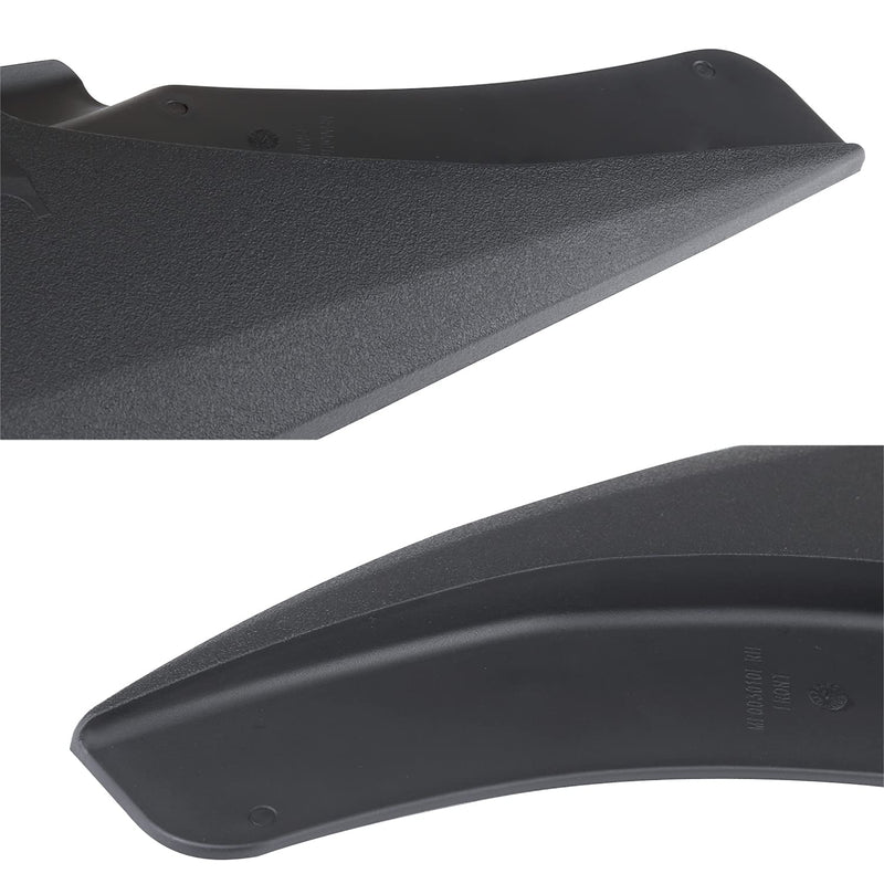 4PC Spec-D Tuning Splash Guard Mud Flaps w/Wheel Lip Set Front + Rear Compatible with Dodge Ram 1500 2500 3500 2009-2018