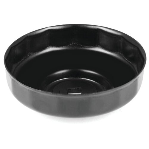 W54064 Performance Tool 93mm 15 Flutes Steel Oil Filter Wrench for 3/8-Inch Drive, Compatible with Multiple Brands of Filters