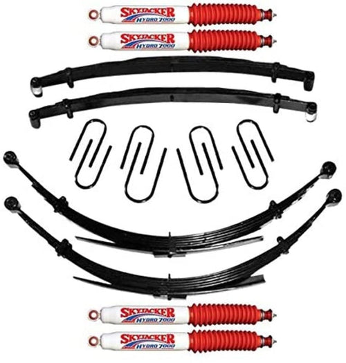 Skyjacker Suspension Lift Kit C240AKSD-H w/Shock 4 in. Lift For Use w/56 in. Rear Springs Incl. Front/Rear Leaf Springs Front/Rear U Bolt Kits Bushing Kit Lift Kit w/Shock
