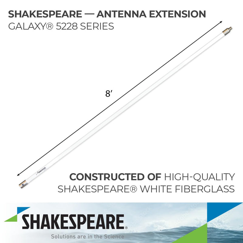 8' Shakespeare Galaxy Antenna Extender, 1.5"
