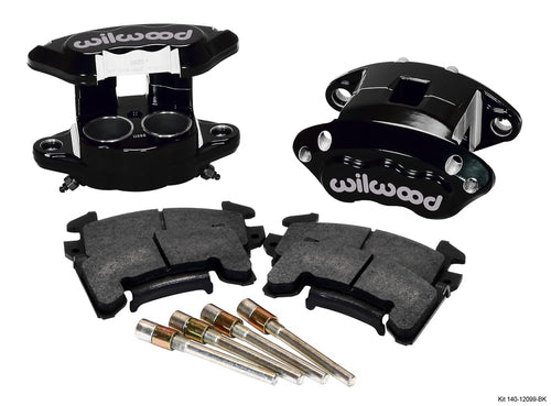 D154 WILWOOD Front Caliper Kit - Black 1.62 / 1.62" Piston,1.04" Rotor