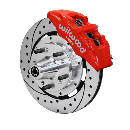 Front Hub Kit, DP6A 12.19", Drill, Red