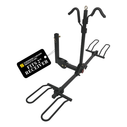 Hitch Mount Bike Carrier, Stromberg Carlson Bike Rack for Car, SUV, RV, Motorhome, Travel Trailer, 2-Bike Capacity, 2-Inch Receiver, BC-202 Model