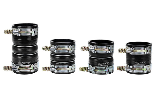 HPS Performance Black Ultra High Temp Reinforced Silicone Hose Boots Kit Intercooler Compatible for 2008-2010 Ford F250 F350 F450 F550 Superduty 6.4L V8 Powerstroke Diesel Turbo, 57-1571-BLK