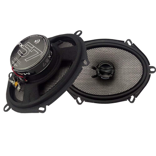 5x7 Coaxial Car Speakers Massive Audio FX57 | 180W Max Power, 8oz Magnet, 88dB Sensitivity – Premium Sound Upgrade for Car Audio Systems