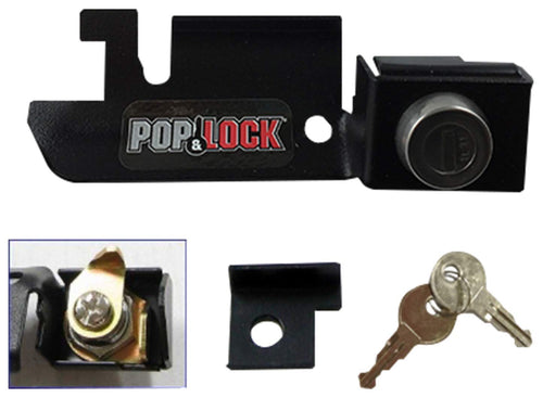 Manual Tailgate Lock – Pop & Lock for Ford F150, Fits 1987 to 1996 - Works Only with Factory Plastic Handle (Black, PL2310)