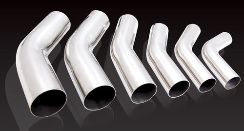 MS250-15 XFORCE Mandrel Bend 304 Stainless Steel Polished 2.5" 15 degree 1.5D 6" Leg