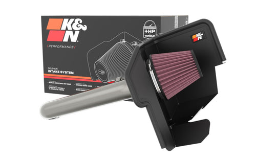 Cold Air Intake System K&N: High-Flow Air Filter, Increase Performance & Towing: Compatible with 2022-2024 Nissan: Frontier, 77-6018KC