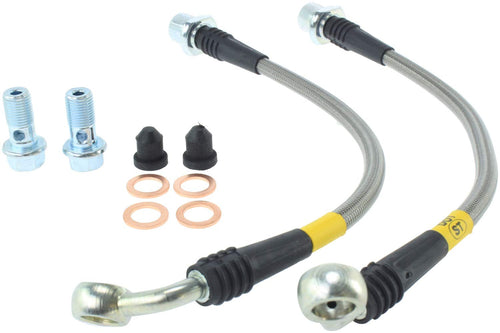 Stainless Steel Braided Brake Hose Kit StopTech 950.44507 Rear Stainless Steel Braided Brake Hose Kit