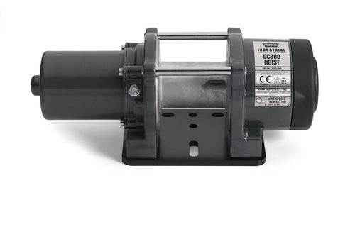 12V WARN DC800 Industrial Hoist, Black