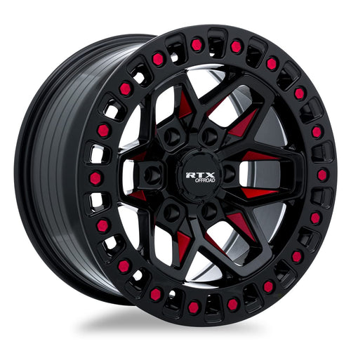083031 RTX® Zion, Black Milled Red, 20x9 6x135 ET0 CB87.1 Offroad