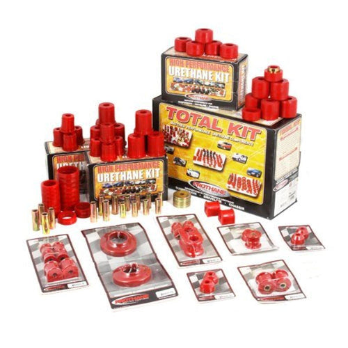 Rugged Ridge | Polyurethane Suspension Bushing Kit, Red | 18350.06 | Fits 1997-2006 Jeep Wrangler TJ