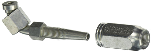 4C2AT-4RFFORX90S Gates Field Attachable Type T for G2 Hose, 2 Wire, Female Flat-Face O-Ring Swivel, 90 Bent Tube, 1/4" ID