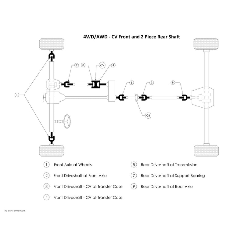 5-3212X Spicer U-Joint Kit 1555WJ Series (ISR)