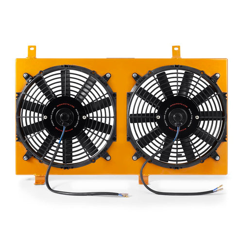 Mishimoto Aluminum Fan Shroud Kit Performance Compatible With Mazda RX-8 2004-2008, Gold