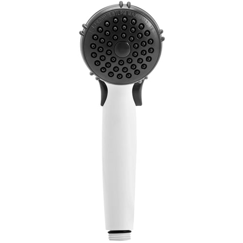 Dura Faucet RV Hand Held Shower Wand DF-SA400-WT, Water-Saving Trickle Switch (White)