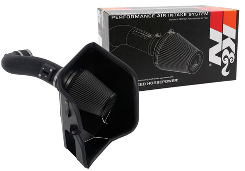 Cold Air Intake System K&N: Dry-Flow Air Filter, Increase Performance & Towing: Compatible with 2019-2025 Chevy/GMC/Cadillac Silverado 1500, Suburban, Tahoe, Sierra 1500, Yukon, Escalade, 30-3110