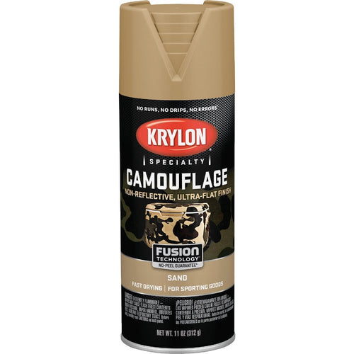 Krylon Ultra Flat Camouflage Paint, Sand, 11 oz. - K04295000