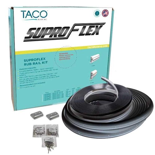 SuproFlex Rub Rail Kit TACO Marine V11-9990BBK80-2 - 80' x 2" x 29/32", Black