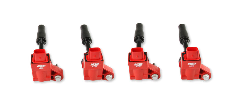 Blaster MSD 82384 Ignition Coils, Red, 4-Pack