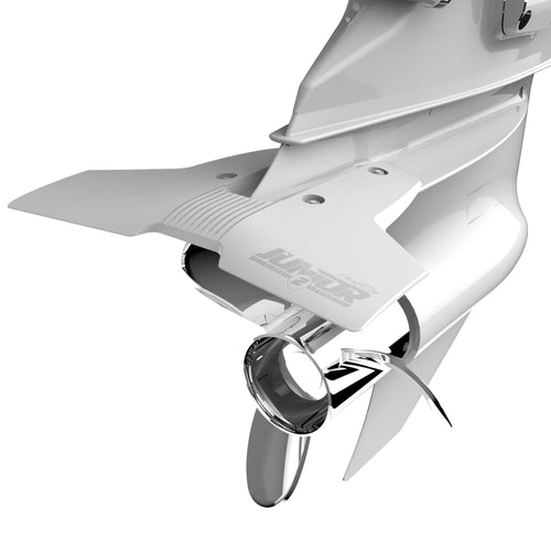 Classic Junior 2 STINGRAY HYDROFOILS for 9.9-40 hp (White) - Best for Small Boats - Stabilizer Fins for Outboard/Outdrive Motors - Made in The USA