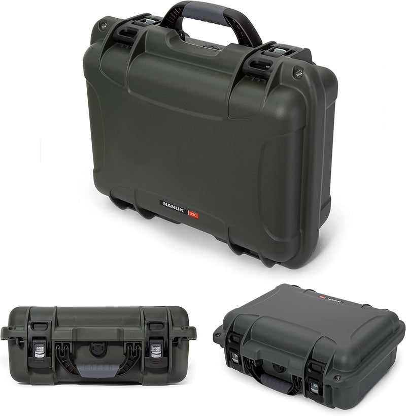 Nanuk Waterproof Hard Case 920 with Custom Foam Insert for DJI Ronin-S 3 Mini - Olive