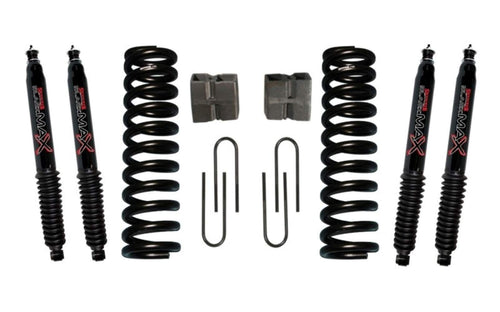 Skyjacker Suspension Lift Kit 176PK-B w/Shock Black MAX Shocks 6 in. Lift Incl. Front Coil Springs Rear U Bolt Kit Rear Block