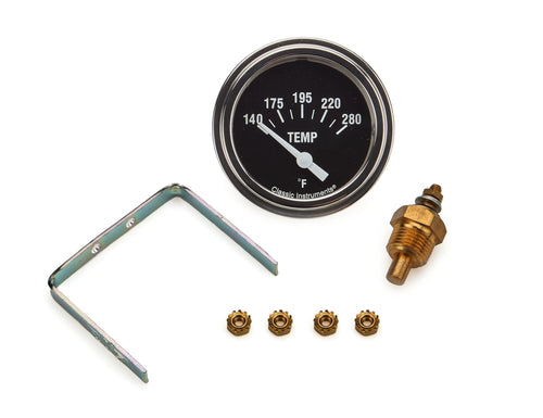 Hot Rod HR226SLF-06 2 5/8" Short Sweep Water Temperature Gauge