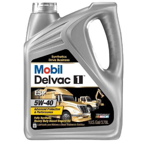 Delvac 1 Mobil 1 ESP 5W-40, Diesel, 1 gal