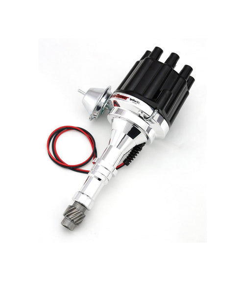 Pertronix Flame-Thrower D7150700 Black Cap Billet Electronic Distributor with Ignitor III Technology for Buick V8