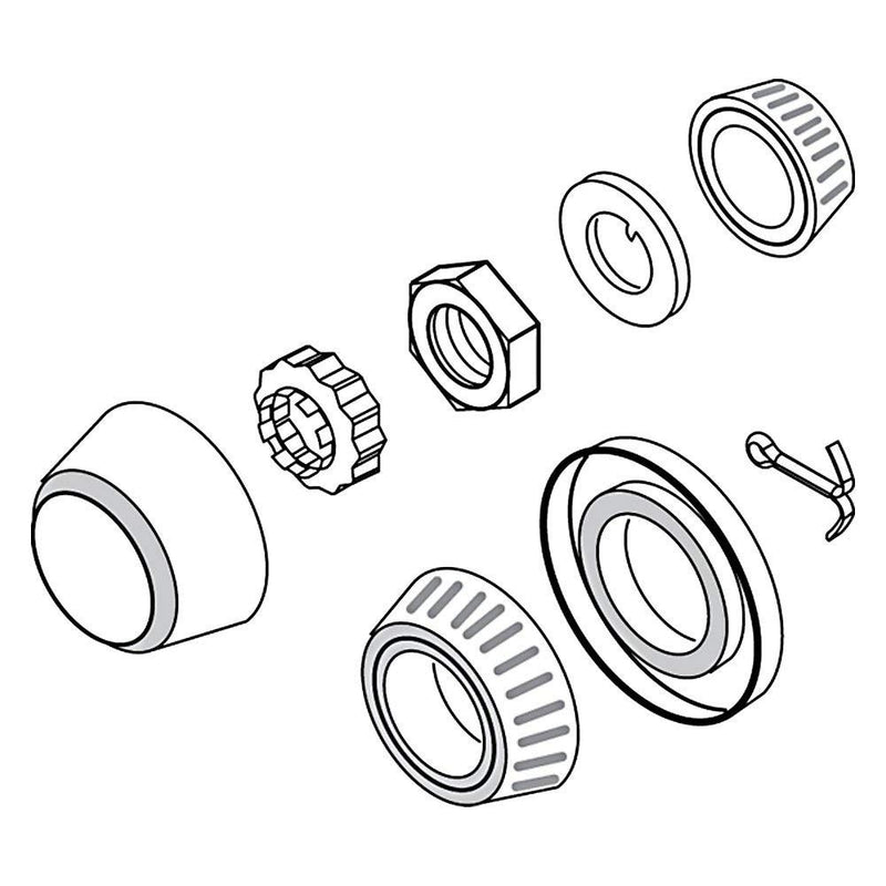 Seal, Locknut & Cap Kit Bearing - 65-69 Mustang