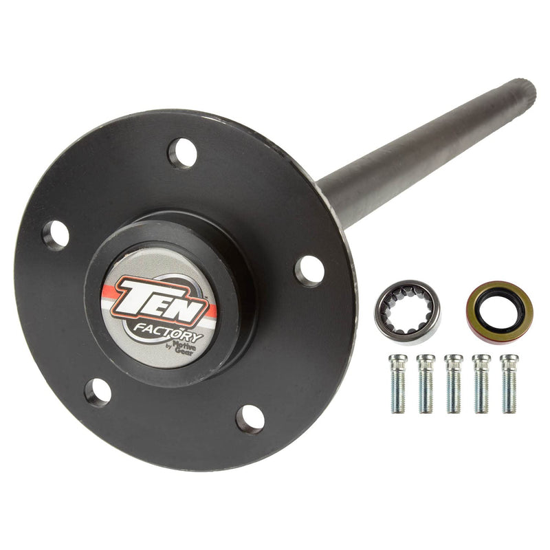 MG27126 TEN Factory Drive Axle Shaft Assembly for GM 7.625", 28 Spline, 5x4.75 Bolt Pattern, Shaft Length 30.31" - Fits Chevrolet Camaro/Pontiac Firebird (1990-1992), Replaces: Alloy USA 17126