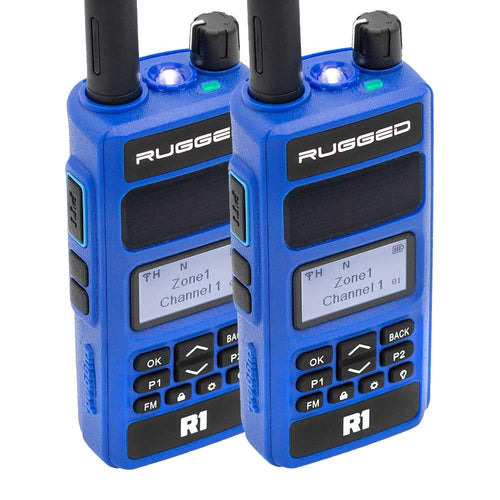 Rugged R1 - Business Band Two-Way Handheld Radio - Digital & Analog 2 Pack by Rugged Radios