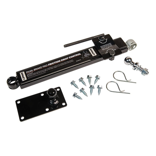 Right-Hand Husky Towing 34715 Weight Distribution Hitch Sway Control Kit Includes Side Bar Handle Tongue Ball Plate Sway Control Ball and Hardware