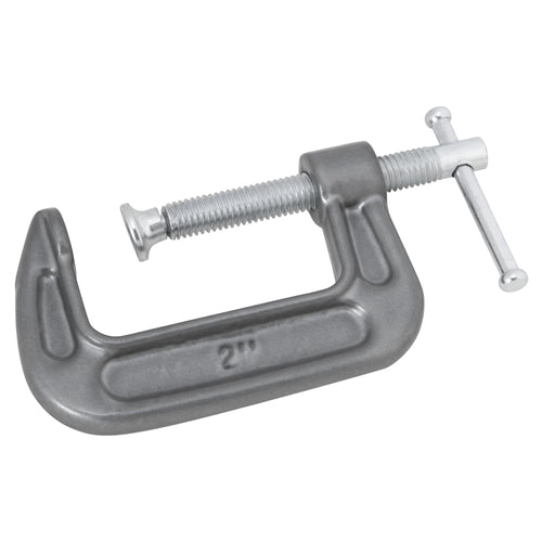 Heavy-Duty Performance Tool W221 C-Clamp with Ductile Iron Finish and Chrome-Plated Screw for Superior Strength and Smooth Operation