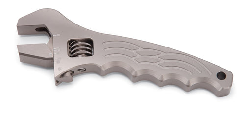 AN WRENCH ADJUSTABLE ALUMINUM GRAY ANODIZE