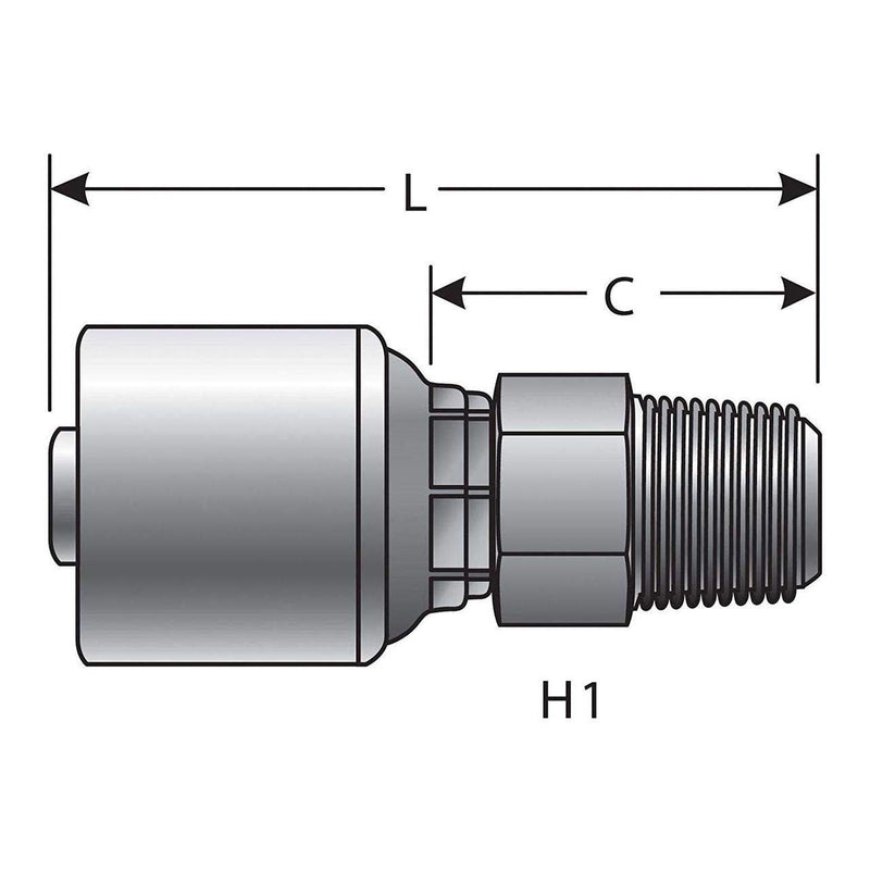 Hydraulic Gates G25100-1208 Coupling