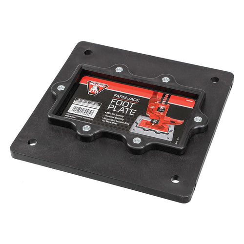 Farm Jack Reese Towpower Foot Plate, Black, 10in. 10in. x 1in.