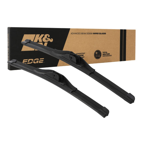 Wiper Blades K&N EDGE: All Weather Performance, Superior Windshield Contact, Streak-Free Wipe Technology: 21" + 19" (Pack of 2)