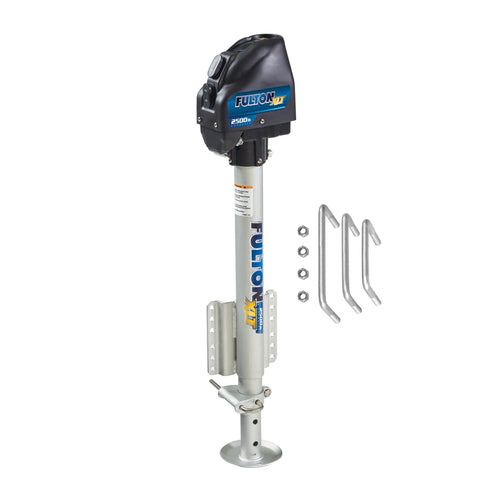 Fulton XLT Marine Powered Trailer Jack, 2,500 lbs. Lift Capacity, Side Mount Bolt-On, 22 Inch Travel